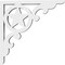 Ekena Millwork Austin Architectural Grade PVC Bracket, 5/8"W X 6"D X 6"H BKTP01X06X06AU - alternate 4